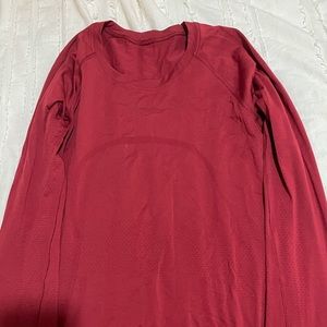 Red swiftly tech long sleeve
